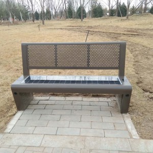 Ηλιακά πάρκα Bench Public Καθίσματα οδού με ασύρματη χρέωση