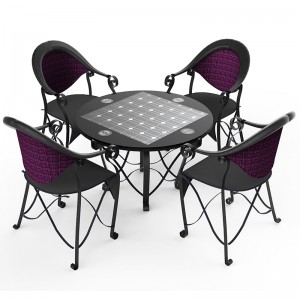 Smart Coffee Table για Εστιατόριο / Ξενοδοχείο / Cafe Έπιπλα εξωτερικού χώρου με Ηλιακή Ενέργεια
