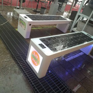 Σύγχρονη Urban Design Εξωτερική Έπιπλα LED Λάμπα Box Garden Street Πάγκος Smart City Solar Προϊόν