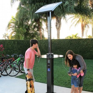 Ηλιακή Ενέργεια Υπαίθριο Πάρκο Έξυπνη Φόρτιση USB για σταθμό κινητής τηλεφωνίας
