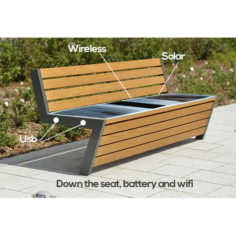 New Design Solar Energy Χαμηλότερη τιμή εργοστασίου Smart Park Bench